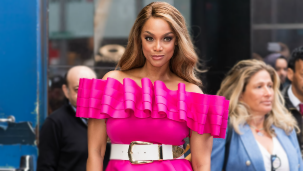  Tyra Banks leaving the ABC studio for GMA. Photographed by Gilbert Carrasquillo