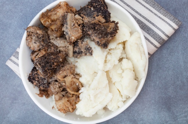 SA users of the popular delivery app love their local foods. Mogodu, a Traditional South African stew made of chopped innards of a cow or tripe served with pap or maize meal (pictured).