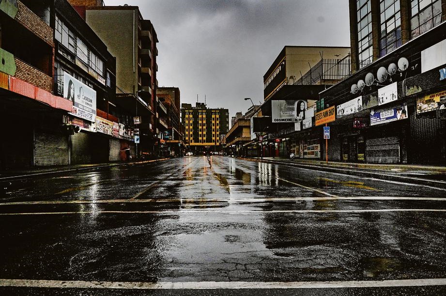 Empty streets in Johannesburg during the 21-day Covid-19 lockdown. Picture: Rosetta Msimango 