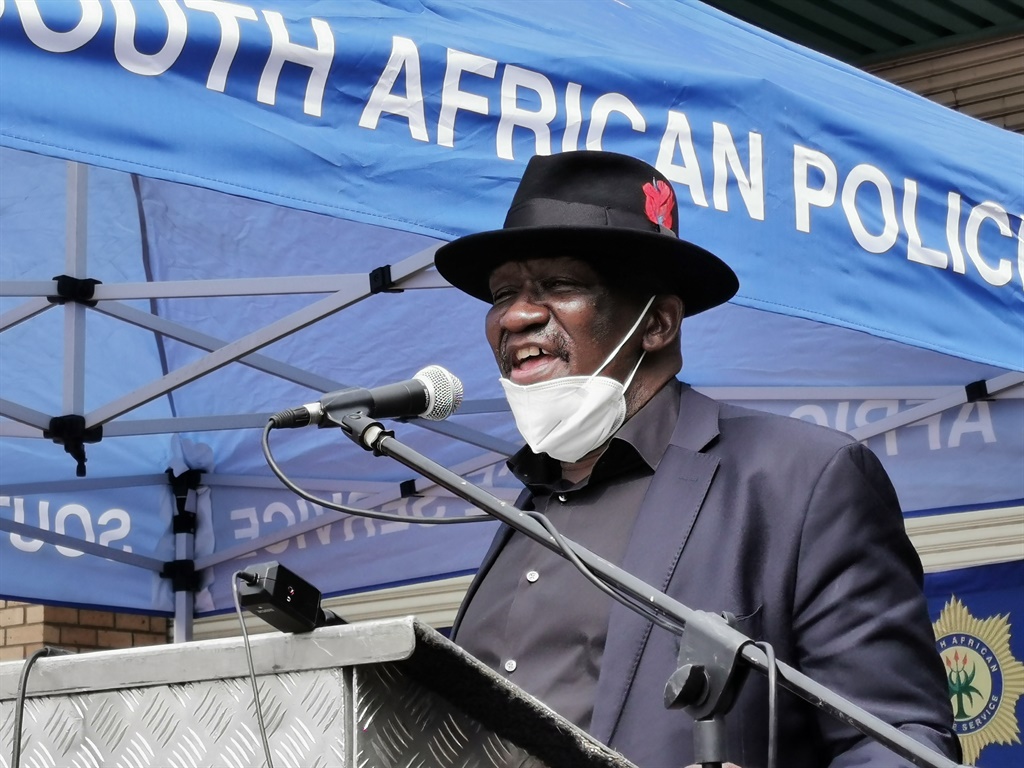Police minister Bheki Cele in Ngcobo, Eastern Cape. Pictures: Lubabalo Ngcukana/City Press 