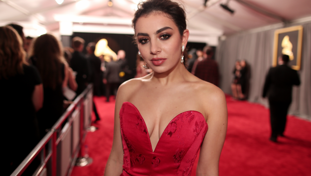  Charli XCX at The 59th GRAMMY Awards. Photographed by Christopher Polk