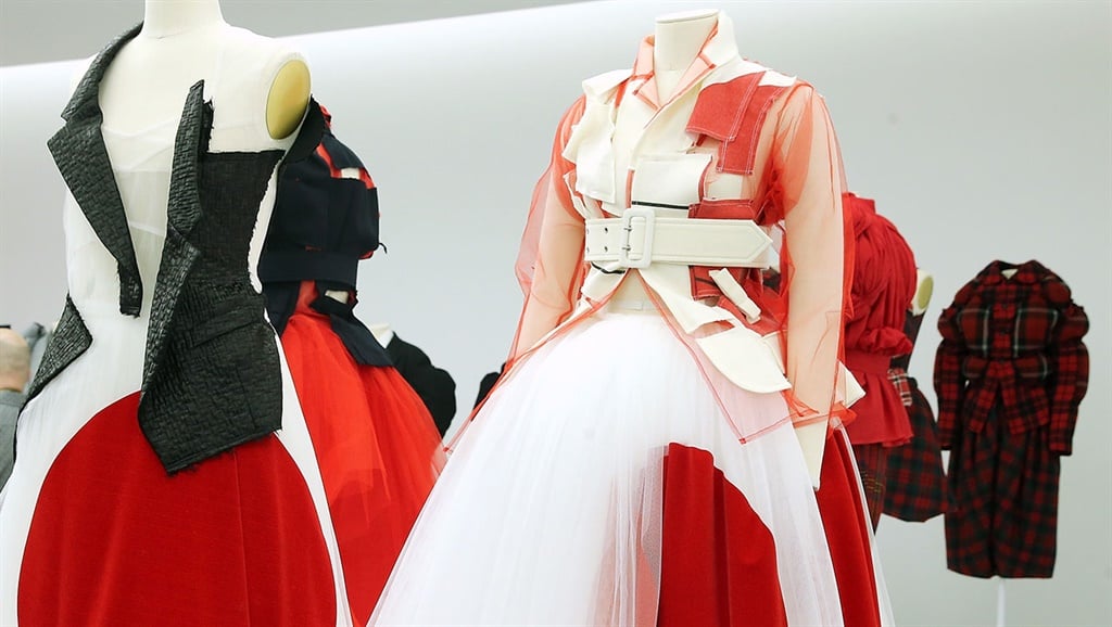 Designs by Rei Kawakubo on display at the Rei Kawakubo/Comme des Garcons: Art Of The In-Between Costume on 1 May 2017. (Photo by Jemal Countess/Getty Images)