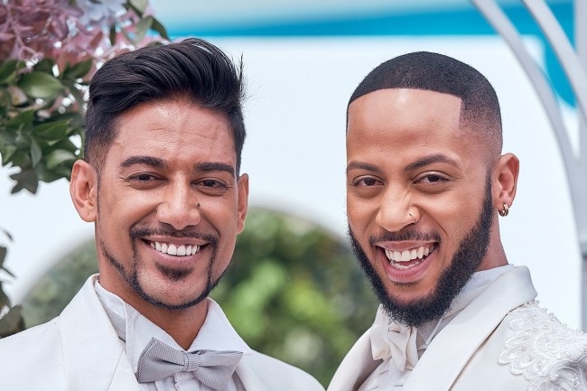 Kyle Clark, who plays Dr Sudesh Reddy, and Ray Neo Buso, who plays Zakhele ‘Zee’ Guliwe on 7de Laan come together in the show's first-ever gay union.