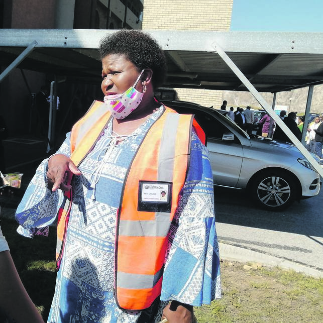 MEC Sindiswa Gomba calls on Dr Sizwe Mxenge’s patients to be available. Photo by          Mkhuseli Sizani
