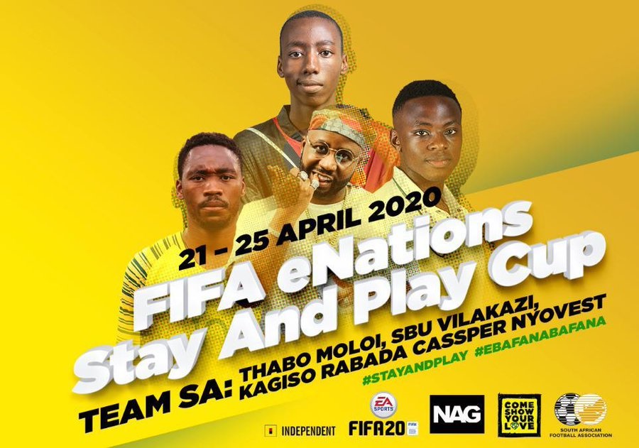 The stay and play eBafana Bafana team. Picture: Supplied