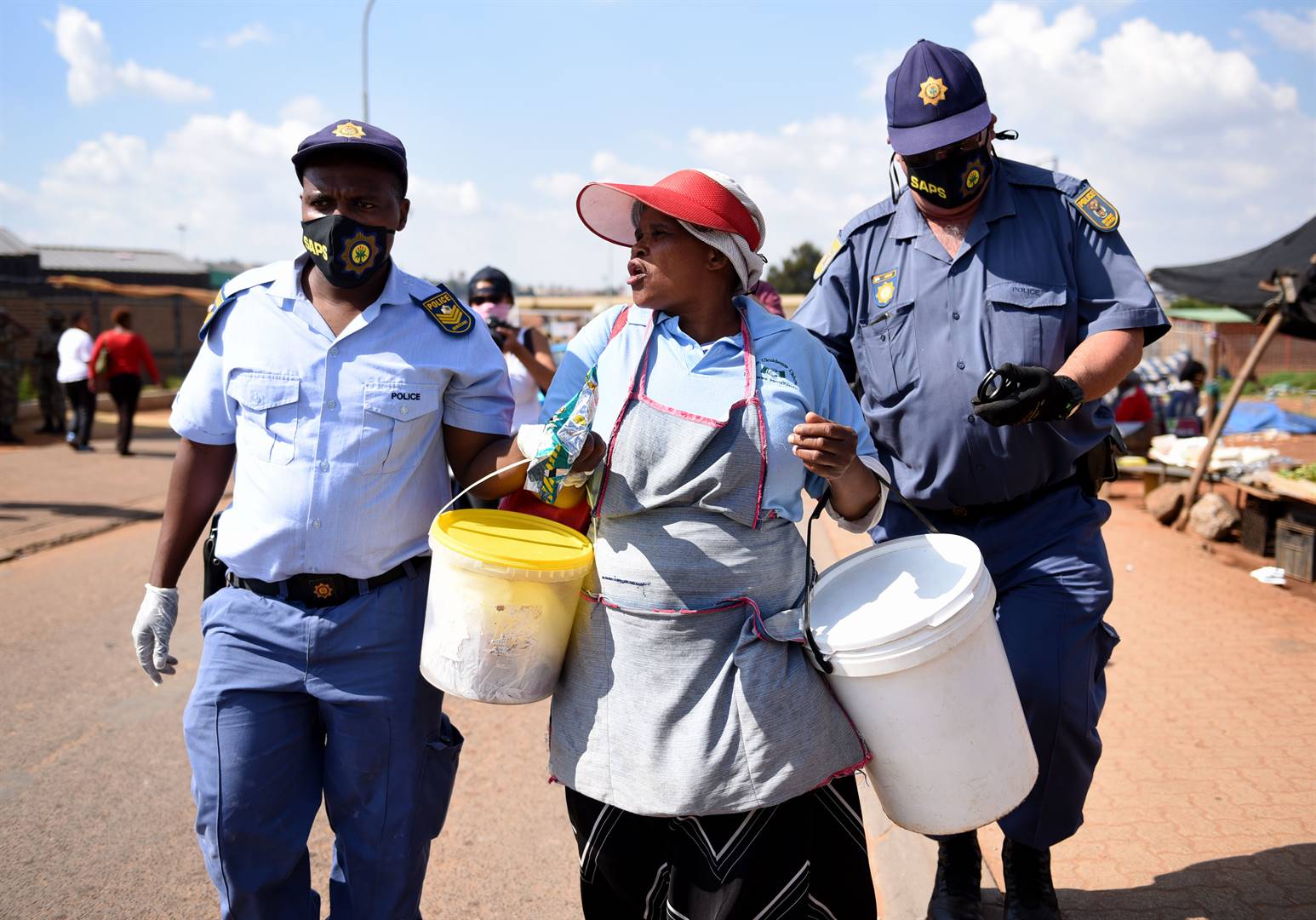 Eleven black men have been killed by police and 230 000 people have been arrested for contravening lockdown regulations. Picture: Tebogo Letsie/City Press