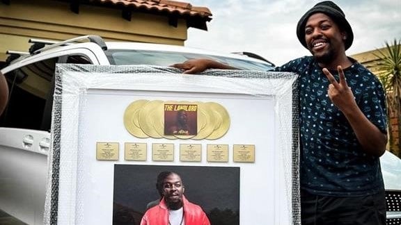 Amapiano producer De Mthuda received plaques for 12 songs. 