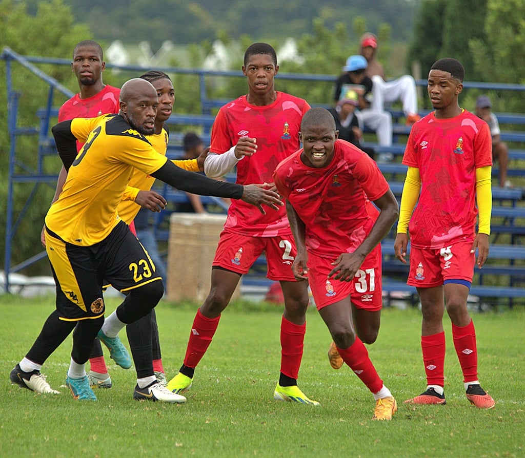 Kaizer Chiefs and AmaTuks players during a practice match on Friday in Pretoria.