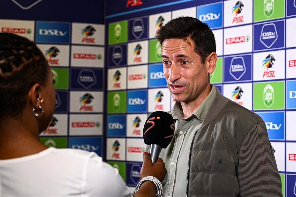 DURBAN, SOUTH AFRICA - DECEMBER 06: Pablo Franco Martin, head coach of AmaZulu FC during the DStv Premiership match between AmaZulu FC and Mamelodi Sundowns at King Goodwill Zwelithini Stadium on December 06, 2023 in Durban, South Africa. (Photo by Darren Stewart/Gallo Images)