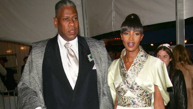 Andre Leon Talley (L) and model Naomi Campbell attend the Metropolitan Museum of Art Costume Institute Benefit Gala: Anglomania at the Metropolitan Museum of Art May 1, 2006 in New York City. Photo by Evan Agostini/Getty Images