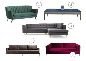 A stylish couch is a must for any living room