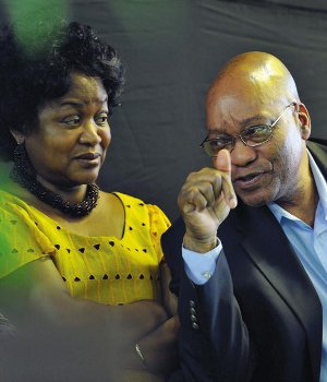 President Jacob Zuma and Speaker Baleka Mbete. Picture: Felix Dlangamandla/Foto24