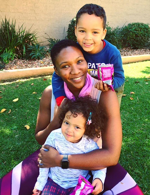 Rozanne McKenzie and children 