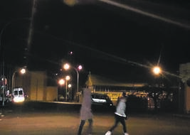 A few magoshas were seen in the streets of Bloemfontein on Tuesday night.             Photo by Kabelo Tlhabanelo