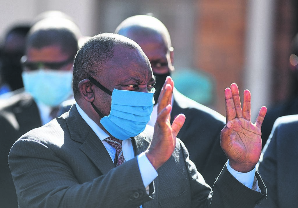 President Cyril Ramaphosa arrives at Livingstone Hospital in Nelson Mandela Bay. He recently visited the facility as part of his assessment on the work done by the metro and its readiness in fighting Covid-19. (Lulama Zenzile, Netwerk24)         