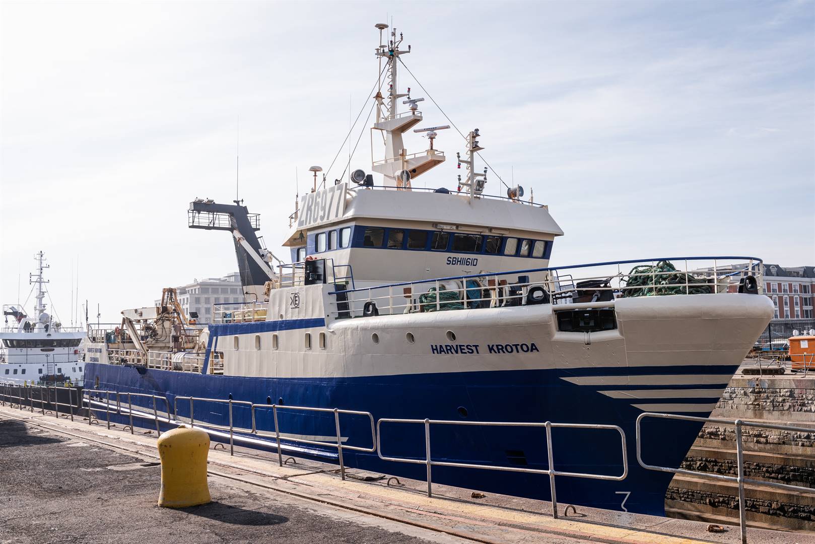  The Harvest Krotoa December in the dry docks in the Cape Town harbor when the trawler was overhauled. Photo: Sea Harvest