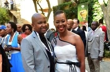 Minister Stella Ndabeni-Abrahams and her former husband Thato Abrahams. Photo by Gallo Images