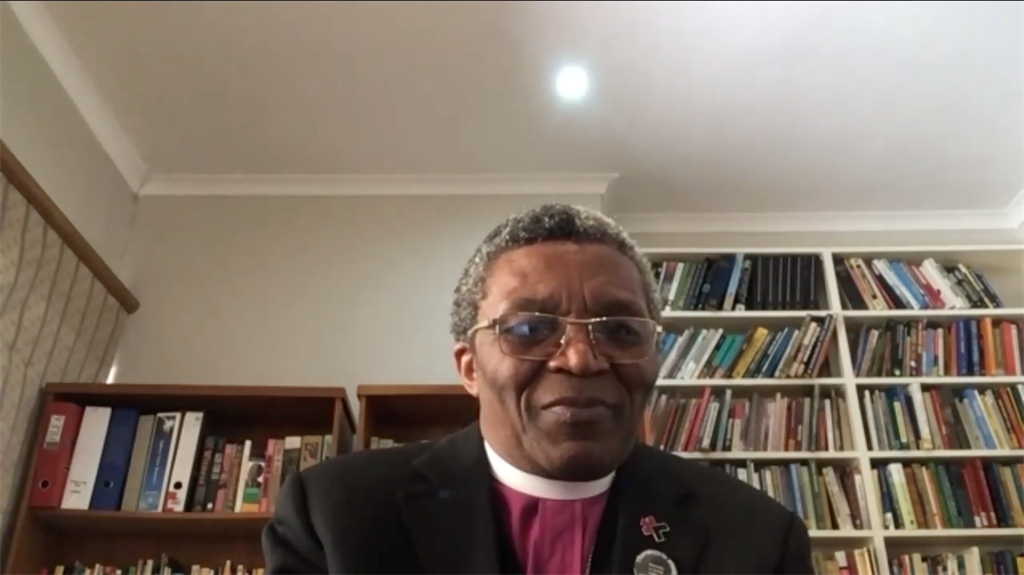 Bishop Malusi Mpumlwana during his interview with 
