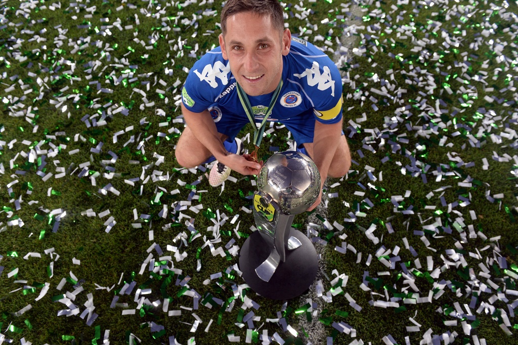 Former SuperSport United captain Dean Furman celebrates after the Nedbank Cup Final between SuperSport United and Orlando Pirates in 2016 in Polokwane. Picture: Lefty Shivambu/Gallo Images