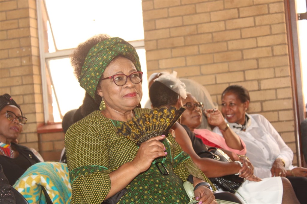 Actress Lilian Dube at the celebration of the late