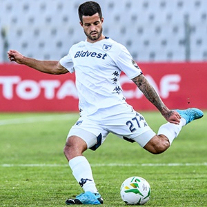 Keegan Ritchie of Wits during the CAF Confederation Cup match between Bidvest Wits and Djoliba AC de Bamako at Dobsonville Stadium on February 02, 2020.