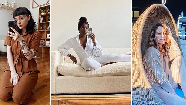 Fashion and lifestyle content creators Ashley Ballard, Coco Bassey and Lucie Fink. Photos: Instagram. Collage by W24.