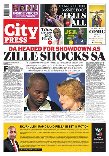 City Press front page: October 6 2019