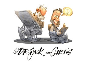 Behind the scenes with cartoonists Dr Jack and Curtis
