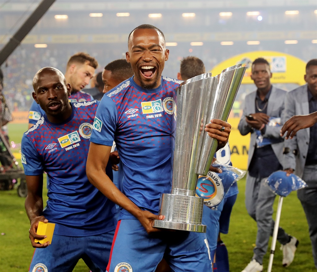Thabo Mnyamane of SuperSport United during the 2019 MTN8 Final.