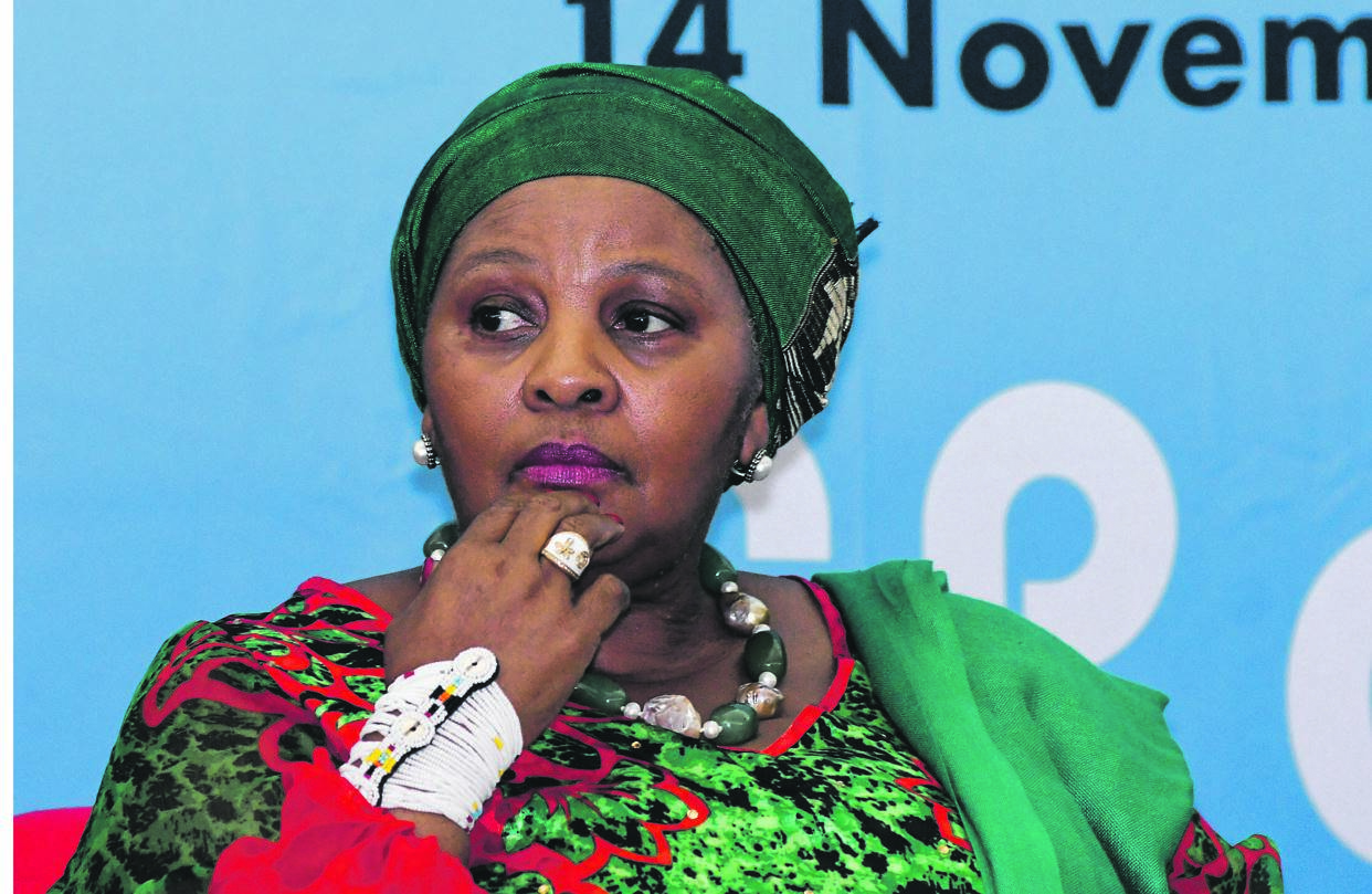 Defence and Military Veterans Minister Nosiviwe Mapisa-Nqakula has had three months’ pay docked.     Photo by Darren ­ Stewart/Gallo images