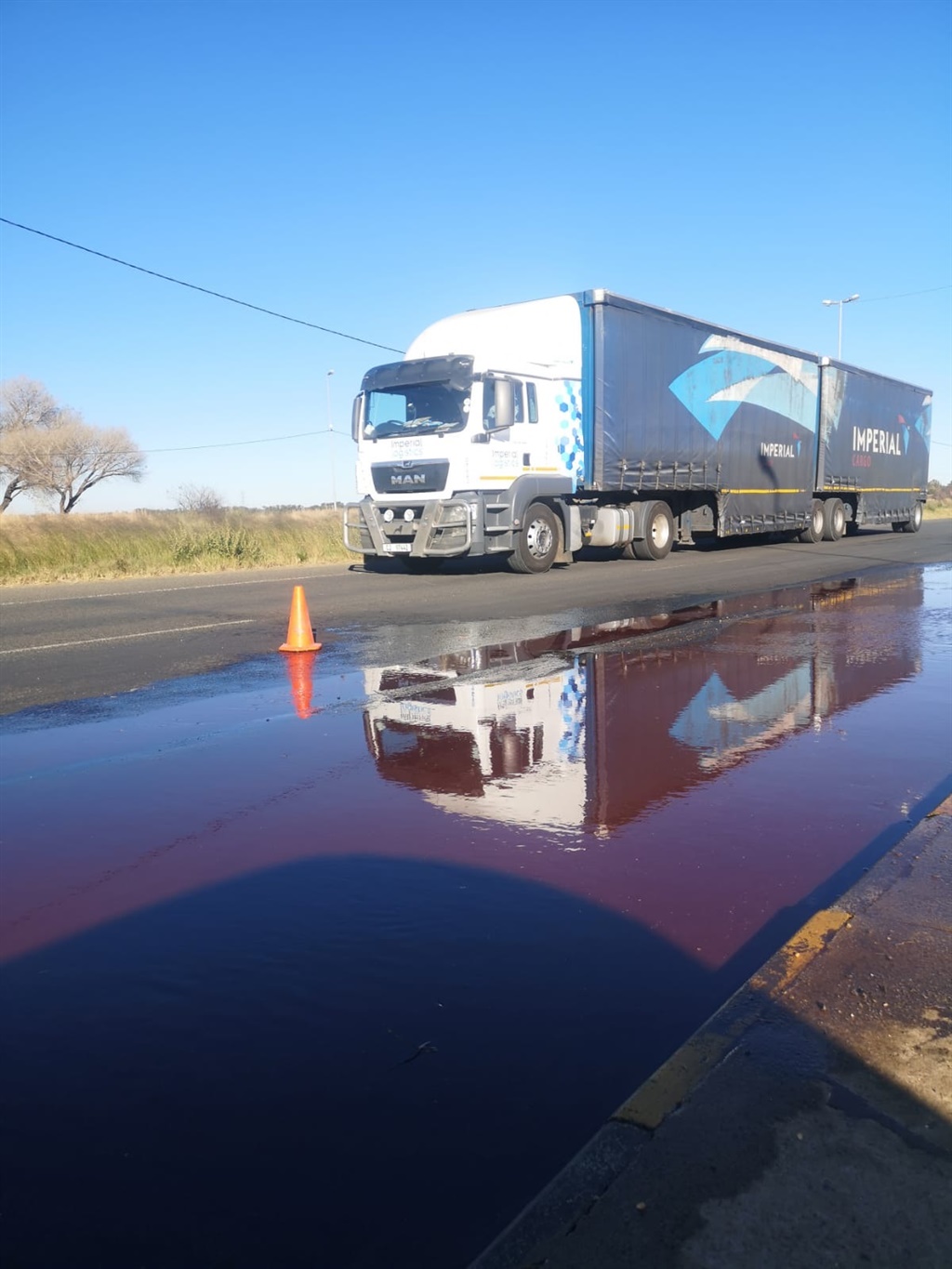 Blood on the M10 road in Bloemfontein appears every week and motorists say it will cause serious accidents. Kabelo Tlhabanelo.