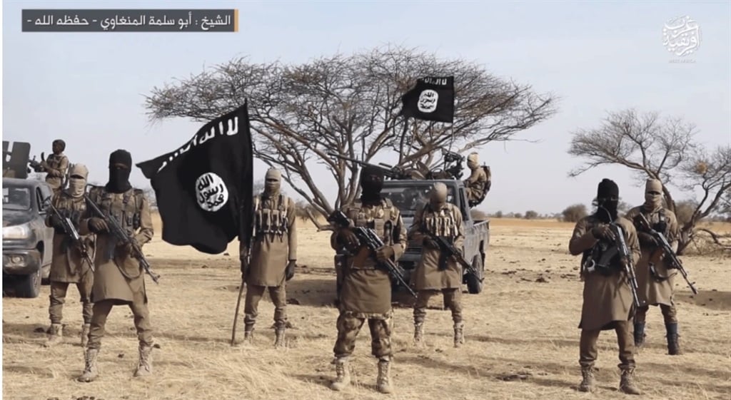 ISIS fighters on patrol in West Africa (Screenshot/ISIS West Africa)