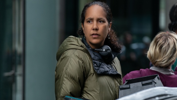 The Old Guard director Gina Prince-Bythewood, on set. Image supplied by Netflix