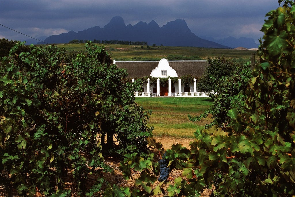 Merlust Wine Estate, Stellenbosch, Western Cape, South Africa. (Photo by DeAgostini/Getty Images)