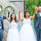 It’s a double celebration! Twin brothers marry sisters on the same day