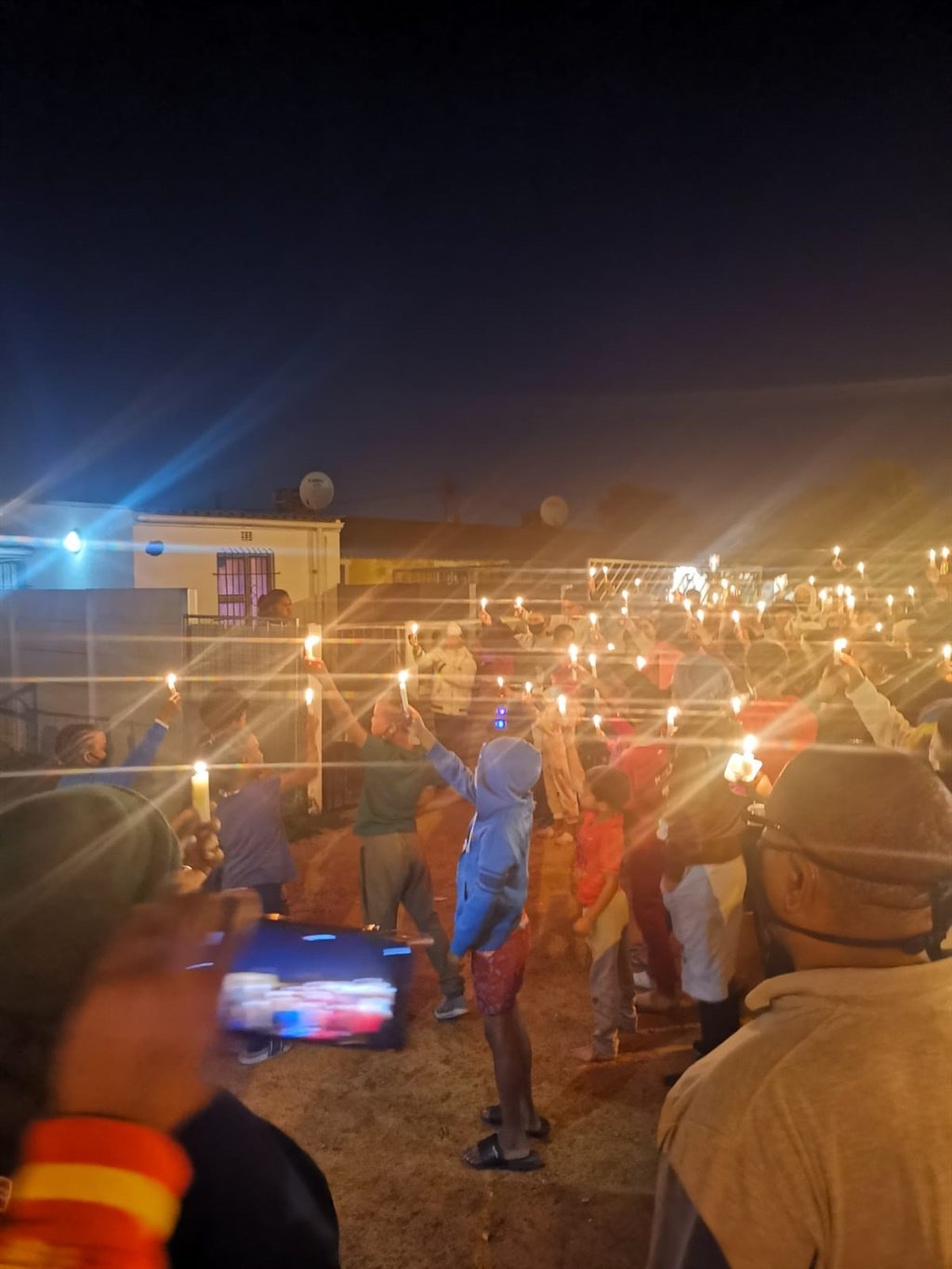 A memorial was held in Bonteheuwel for Mogamat Johnson, 31, and his son, Zhario, 2, who were shot dead on Wednesday night. 