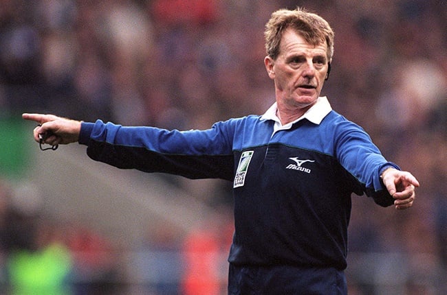 Derek Bevan in the 1999 Rugby World Cup semi-final between South Africa and Australia at Twickenham on 30 October 1999 (Photo by Ross Setford/Getty Images)