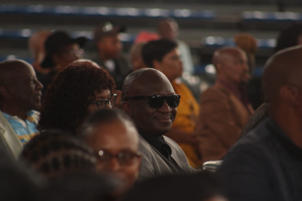 Actor Fana Mokoena was among the mourners at the late jazz maestro's funeral in Soweto on Saturday. Photos by Phuti Mathobela