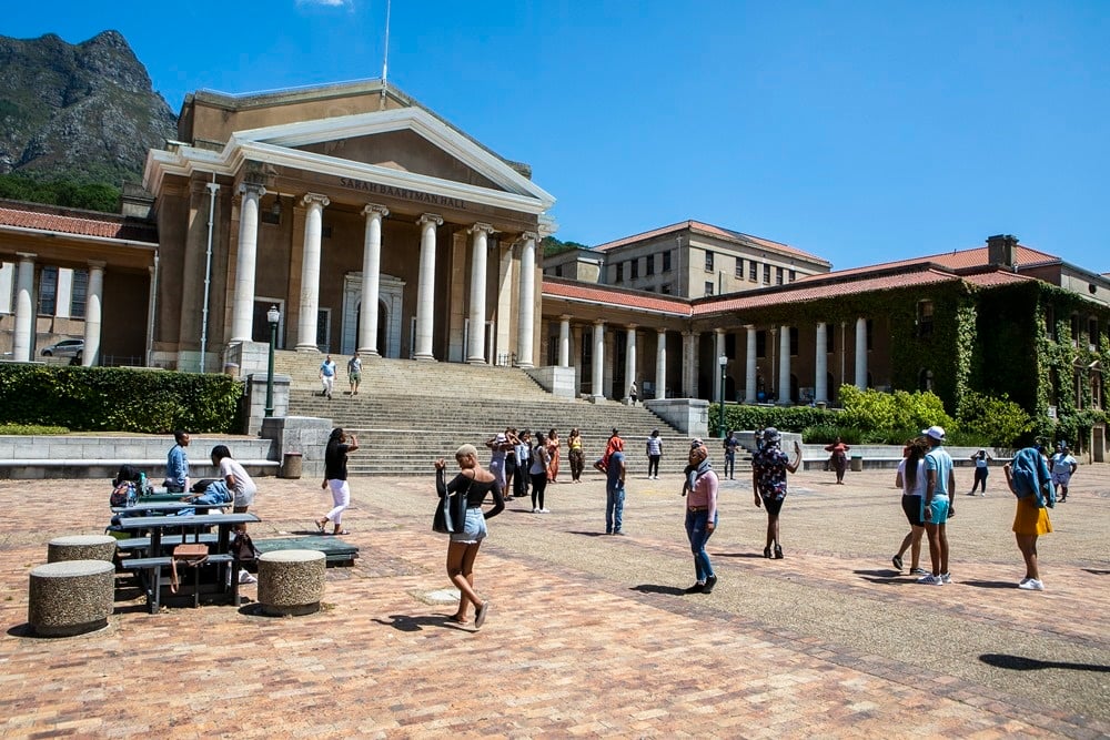 A general view of the University of Cape Town on January 21, 2020 in Cape Town.