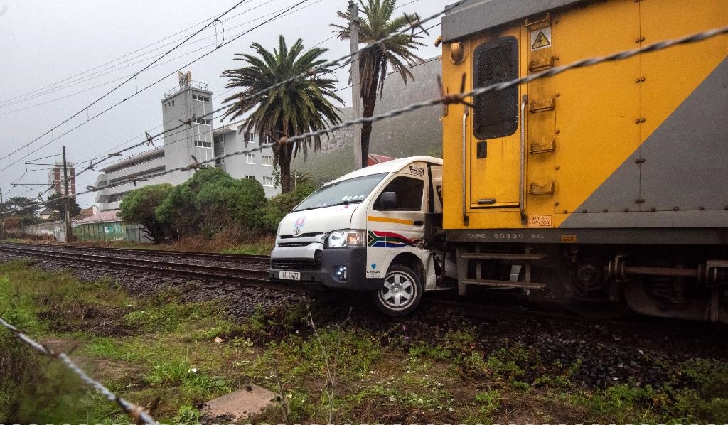 Train and taxi collided at False Bay level crossin