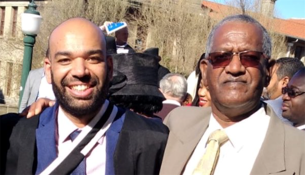 Rob Vember with his father, Ralph. 