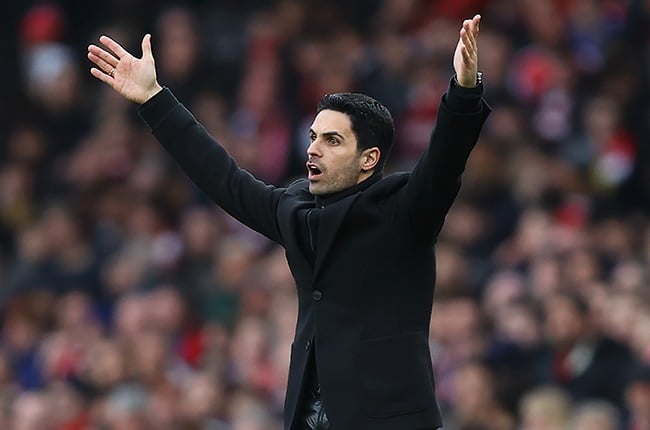 Mikel Arteta manager of Arsenal reacts during the Premier League match between Arsenal FC and West Ham United at Emirates Stadium on March 07, 2020 in London, United Kingdom.