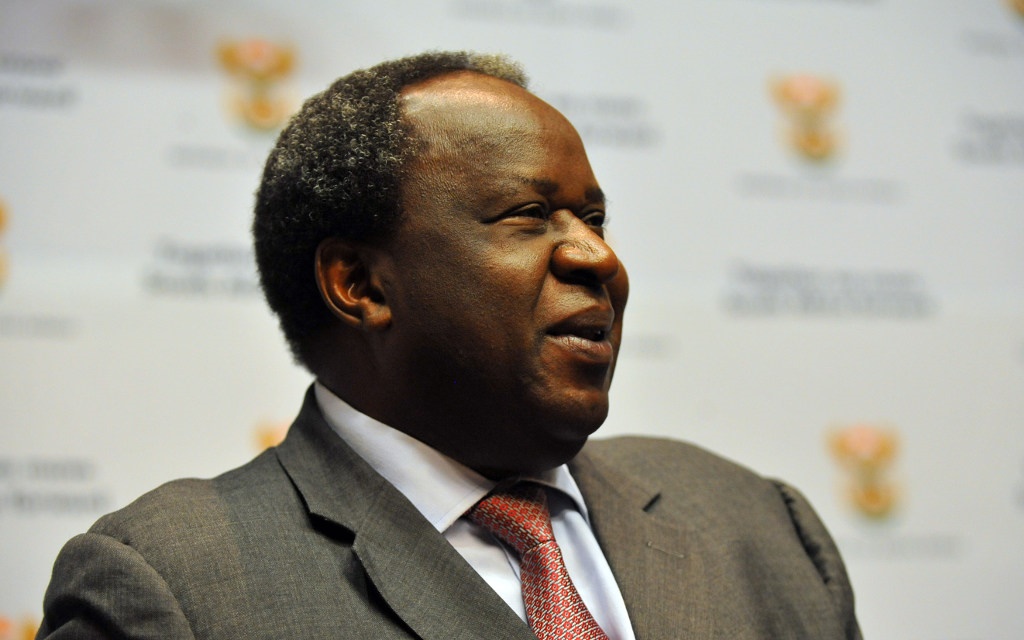 Minister of Finance, Tito Mboweni, addresses the media during the 2020 National Budget Press Conference in Cape Town. (Photo by Gallo Images/Ziyaad Douglas)