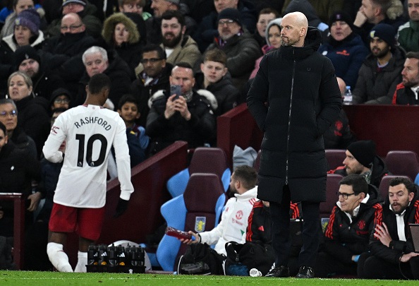 Manchester United manager Erik ten Hag is now said to be barely speaking to Marcus Rashford.
