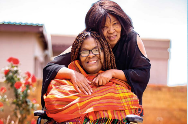 : Katlego Mkhonza and her mom, Sonto. 