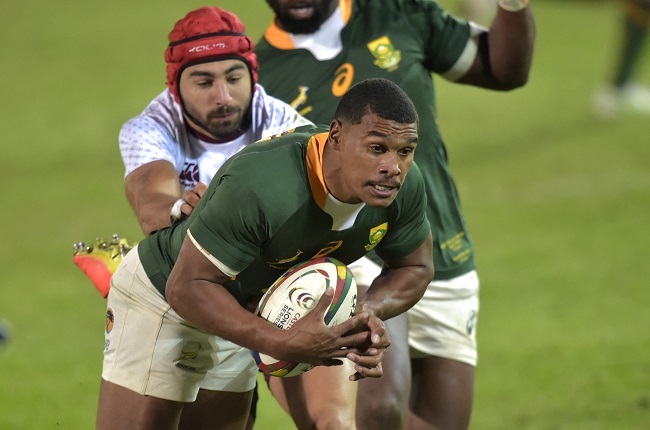  Damian Willemse. (Photo by Christiaan Kotze / AFP)