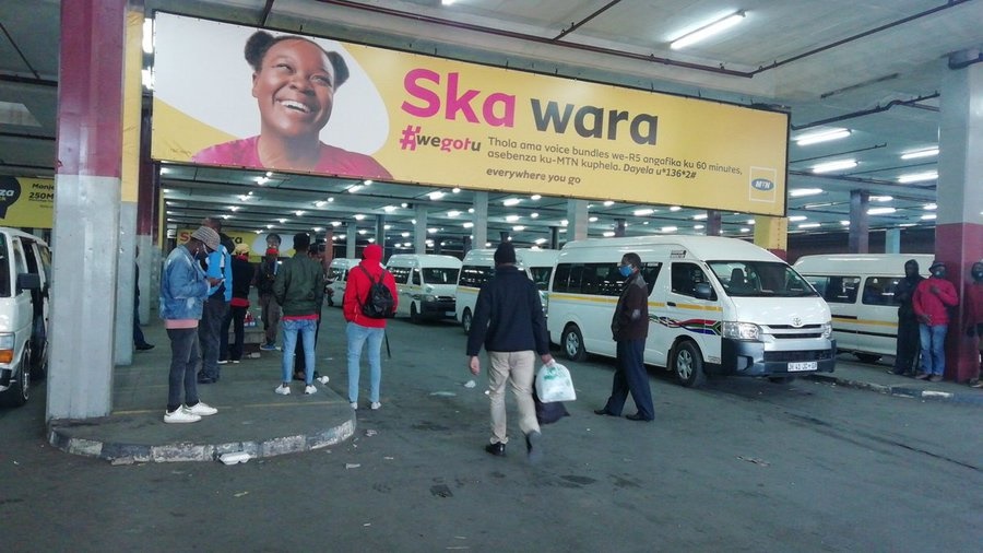 A view of Bree Taxi Rank during the strike. 