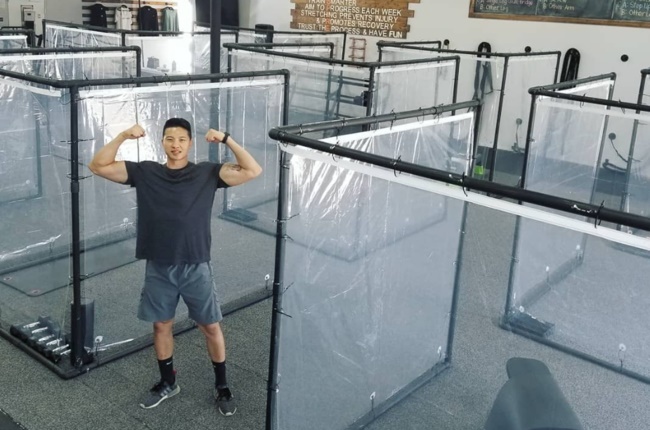 Californian gym installs isolation pods