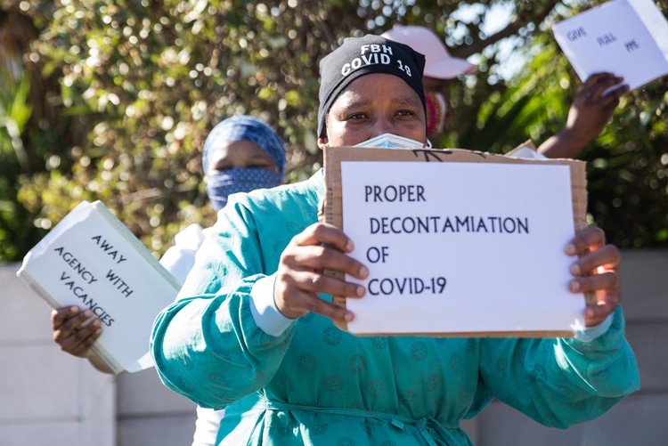Nomzamo Mngupane has been a nurse for six years. She said there have been staff shortages since 2018 and it has got worse since the Covid-19 pandemic. (Ashraf Hendricks, GroundUp)