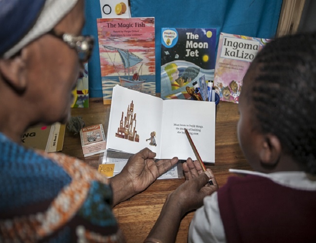A donation can ensure that each child receives a reading resource. (Supplied by Shine Literacy)
